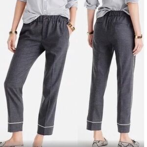 J Crew Wool Blend PJ Party Pant Gray Size 8